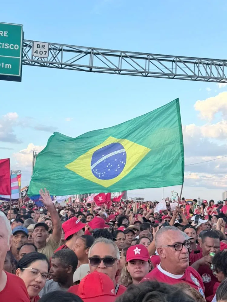 Imagem da caminhada de Juazeiro à Petrolina - Dimas Roque