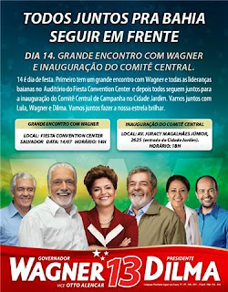 AGENDA DE WAGNER GOVERNADOR.