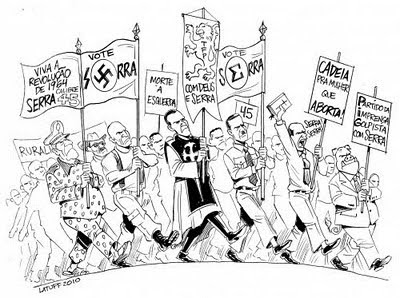 APOIADORES DO CANDIDATO DA DIREITA. (lATUFF)