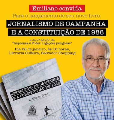 Emiliano José lança novo livro.