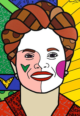 Dilma por Romero Britto.