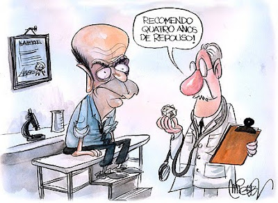 Serra em consulta ao médico.