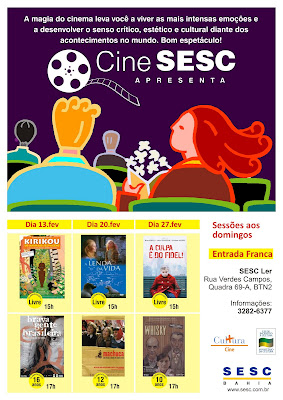 Cine Sesc de fevereiro.