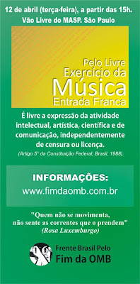 Ato pelo fim da Ordem dos Músicos do Brasil.