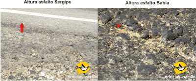 Asfalto colocado na BA 210 Paulo Afonso a Canindé/Se não aguentará um inverno.