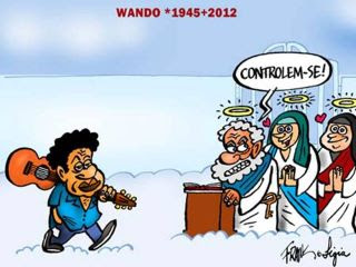 Wando chegando ao Céu.