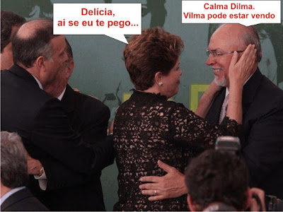 Charge: Dilma canta, 