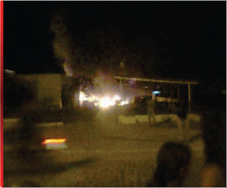 Delegacia de Floresta/PE pega fogo.