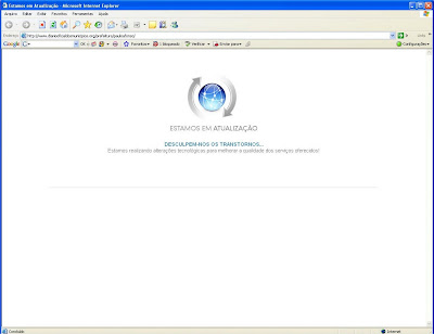 SITE DA ONG ESTÁ FORA DO AR.