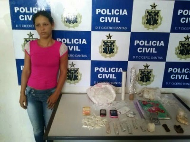 Cicero Dantas. a policia realizou a maior apreensão de drogasse