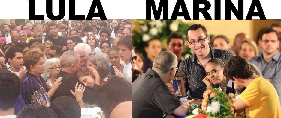 #Lula e #Marina Duas fotos em um mesmo momento.