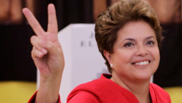 DILMA ROUSSEF FOI REELEITA PRESIDENTE DO BRASIL.
