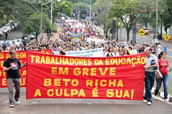 Beto Richa e Terceirização. Gostinho de ditadura.?