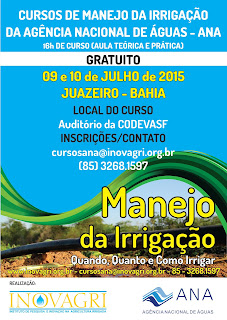 Codevasf, cursos de manejo da irrigação.