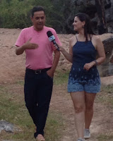 TV Atalaia grava programa sobre o Turismo em Canindé.
