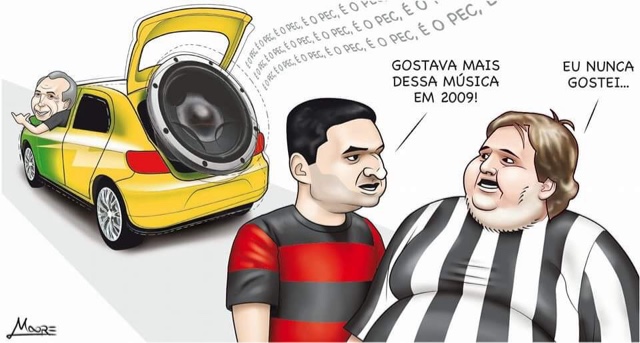 Cartum no Jornal O Dia.