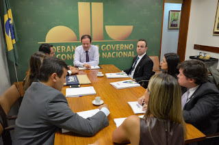 André Moura recebe diretoria da AGU no gabinete em Brasília