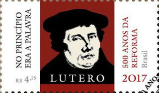 Selo marca os 500 anos da Reforma Luterana.