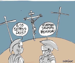 Charge da Crucificação.