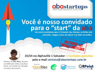 Será lançada na Bahia a Associação de Startaps.