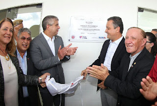 Em Narandiba, Rui entrega 18ª Base Comunitária de Segurança do estado.