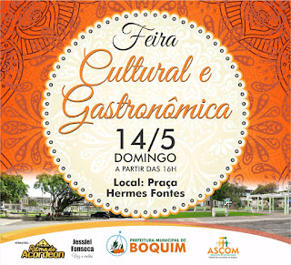 Prefeitura de Boquim realizará 2ª edição da Feira Cultural e Gastronômica.