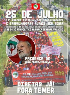 10 mil trabalhadores do campo realizarão a 15ª Marcha dos Trabalhadores Rurais de Sergipe.