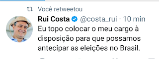 Governador da Bahia coloca cargo à disposição por Diretas Já.