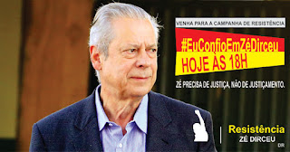 Militância Petista lança campanha de apoio a Zé Dirceu na internet.