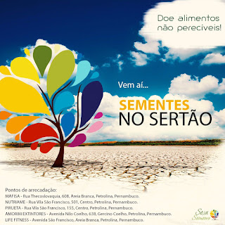 Voluntários do Seja Semente farão ações sociais em Dormentes e Afrânio.