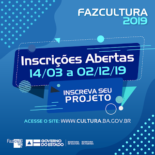 Inscrições abertas para o Programa Fazcultura 2019
