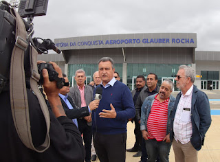 Rui vistoriou obras em Vitória da Conquista e fez visita guiada ao novo aeroporto