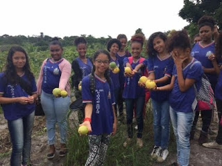 Estudantes têm aula de campo sobre Agricultura Familiar e aprendem sobre a importância de produtos orgânicos