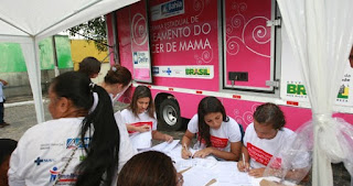 O Saúde sem Fronteiras rastreamento do Câncer de Mama está atendendo em Itabela