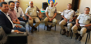 Prefeitos se reúnem com Comandante do 20º batalhão de polícia em Paulo Afonso