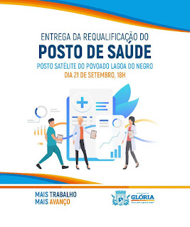 Glória: prefeitura vai entregar Posto de Saúde requalificado