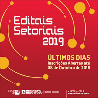 Últimos dias para apresentação de propostas nos 19 Editais Setoriais do FCBA 2019