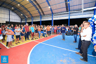 Foi inaugurada pelo Prefeito Municipal, David Cavalcanti, no dia 12 de outubro, a Quadra Poliesportiva do Povoado Agrovila 01 do Projeto Jusante