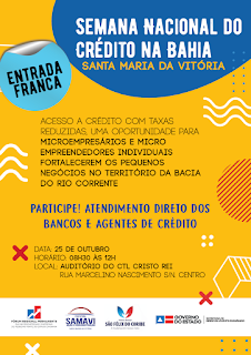 Santa Maria da Vitória recebe Semana Nacional do Crédito, evento do Fórum das MPEs