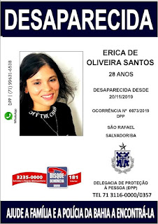 Jovem com problema de saúde desaparece em São Rafael e pode estar no interior do Estado