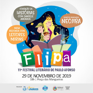 Vem aí o, XI FLIPA - Festival Literário de Paulo Afonso