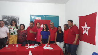 Presidente estadual do PT, Eden Valadares, prestigiou a posse do novo diretório em Paulo Afonso