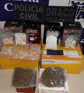 Draco apreende drogas sintéticas e maconha dentro de encomendas