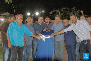 Infraestrutura e lazer em Glória, BA: Prefeito David Cavalcanti inaugura mais uma praça no bairro Santo Antônio