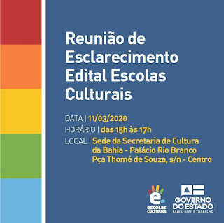 SecultBA realiza reunião de esclarecimento sobre seleção de gestão das Escolas Culturais