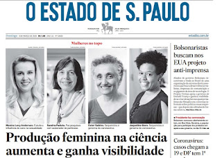 Leia o Jornal O Estado de São Paulo do dia 08.03.2020