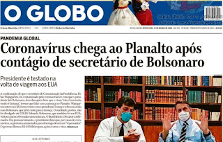 Leia o Jornal O Globo do dia 13.03.2020