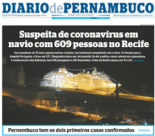 Leia o Jornal Diário de Pernambuco do dia 13.03.2020