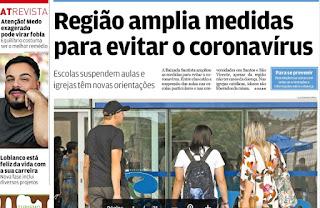Leia o Jornal A Tribuna do dia 15.03.2020