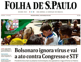 Leia o Jornal Folha de São Paulo do dia 16.03.2020